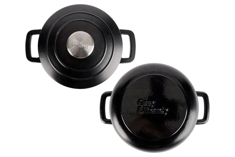 Cosy & Trendy Bräter Fontestic Gusseisen Schwarz Ø 20 cm / 2,7 Liter - Emailliert