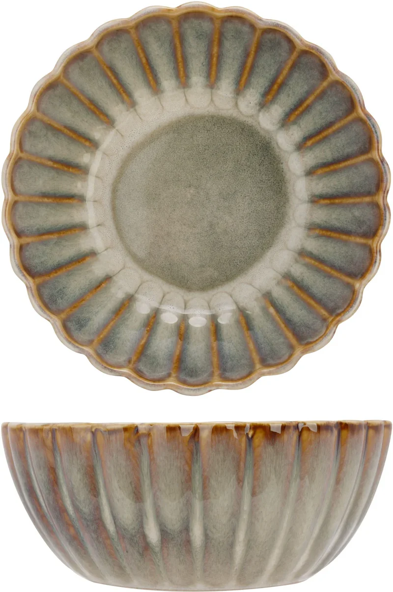 Cosy & Trendy Astera Pearl 16-teiliges Geschirrset für 4 Personen – 4 Speiseteller, 4 Frühstücksteller, 4 Schüsseln und 4 Becher