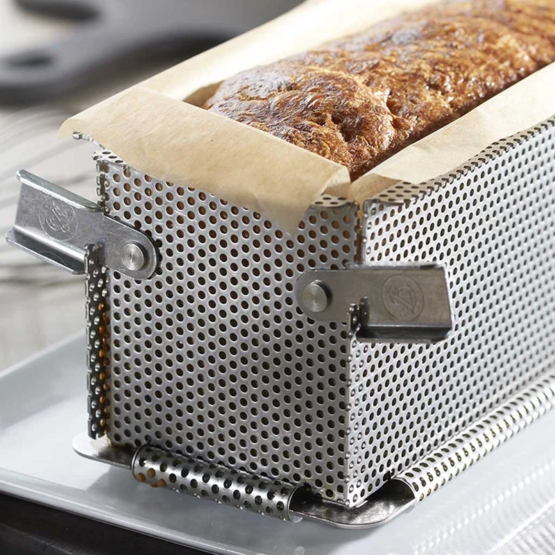 Molde desplegable perforado inox De Buyer