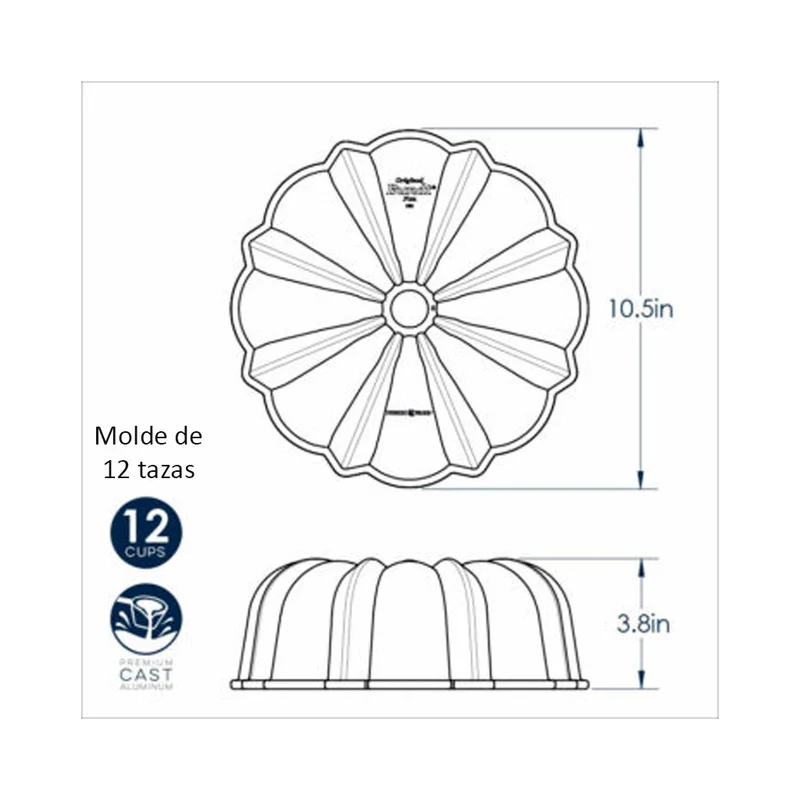 Molde bundt Anniversary Original Nordic Ware ¡Ed. Limitada!