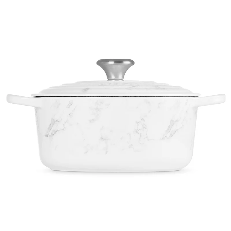 Cocotte de hierro White Marble Le Creuset (Edición Limitada)