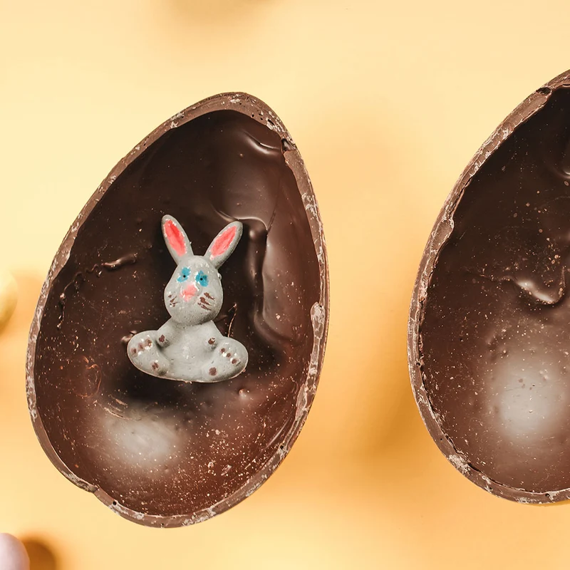 Set de 3 moldes para huevos de chocolate 3D Ibili