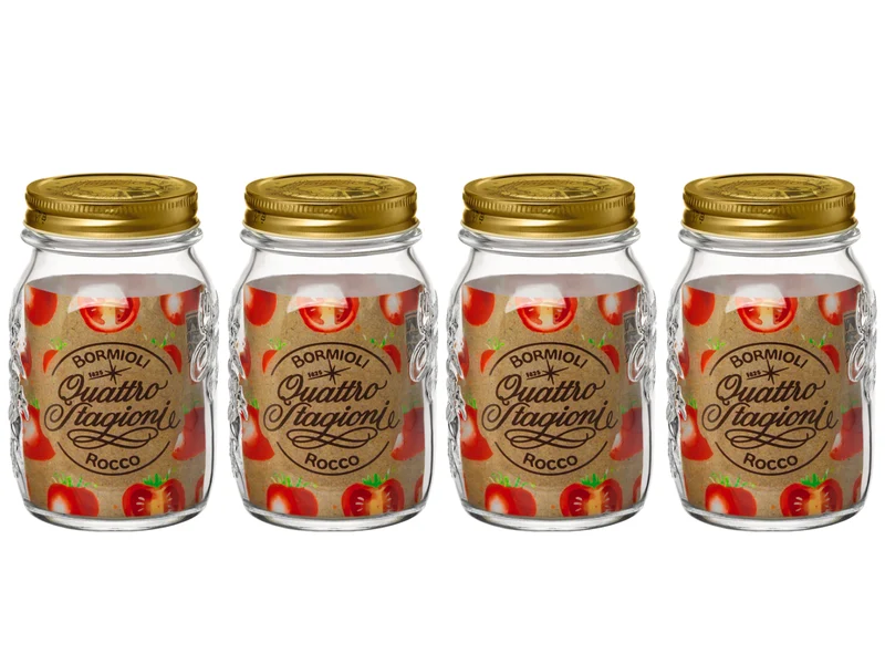 Bormioli Rocco Weckpot Quattro Stagioni - ø 9 cm / 500 ml - 4 Stück