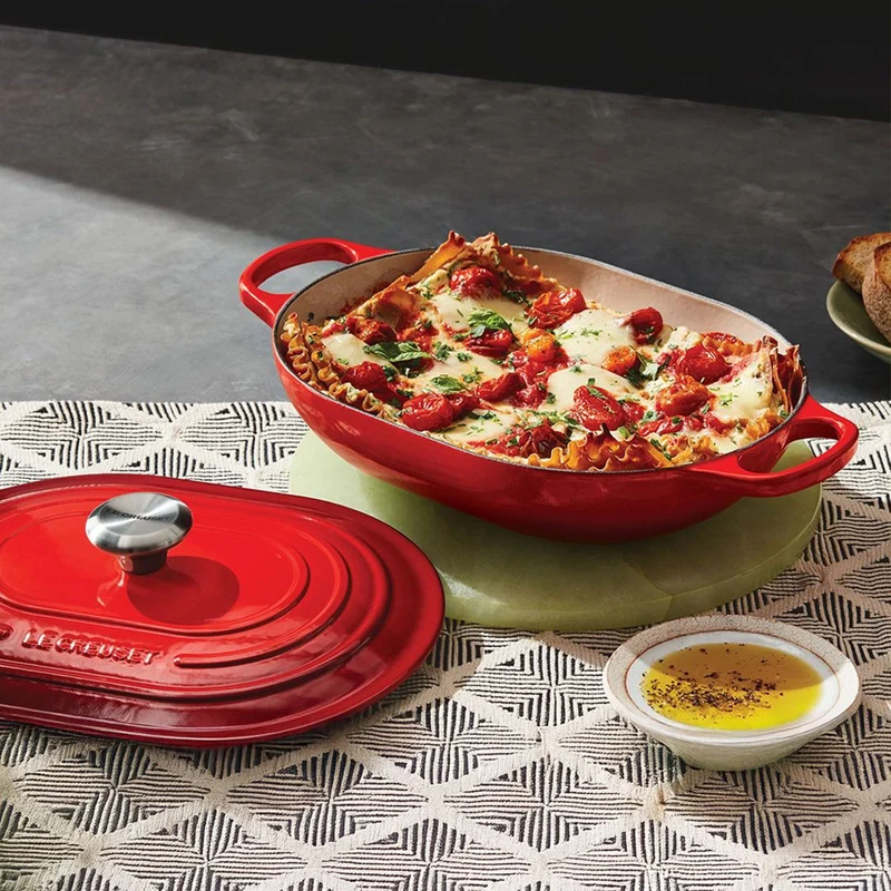 Cocotte baja tipo cacerola ovalada Le Creuset