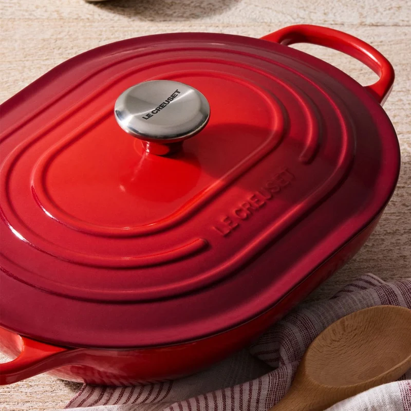 Cocotte baja tipo cacerola ovalada Le Creuset