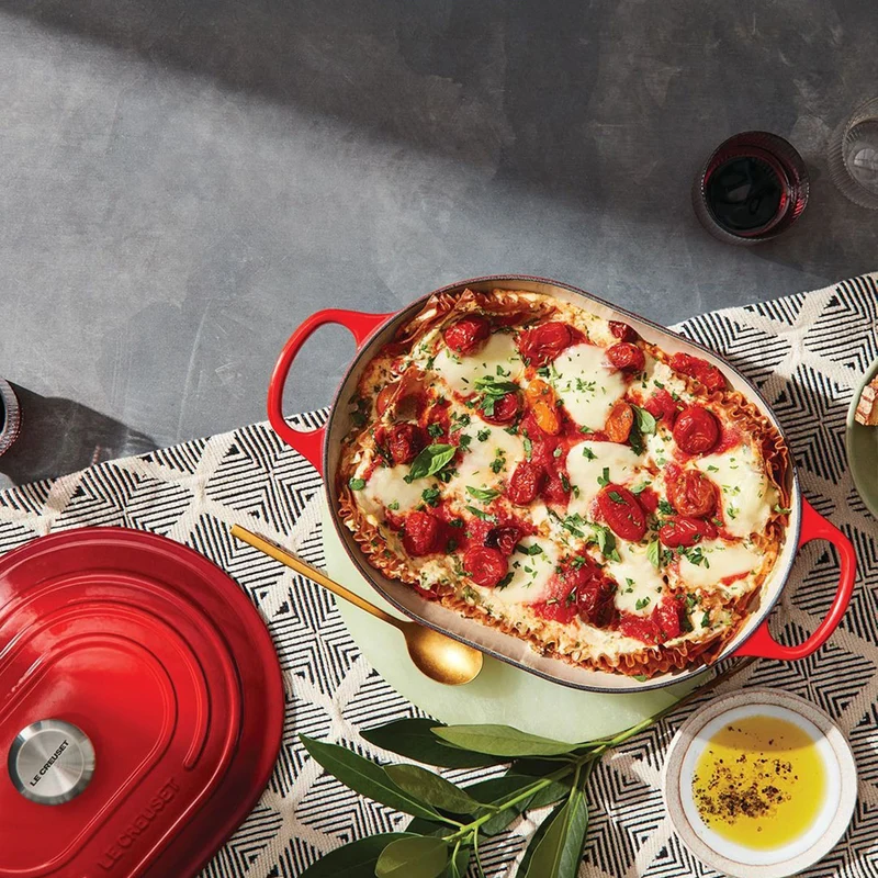 Cocotte baja tipo cacerola ovalada Le Creuset