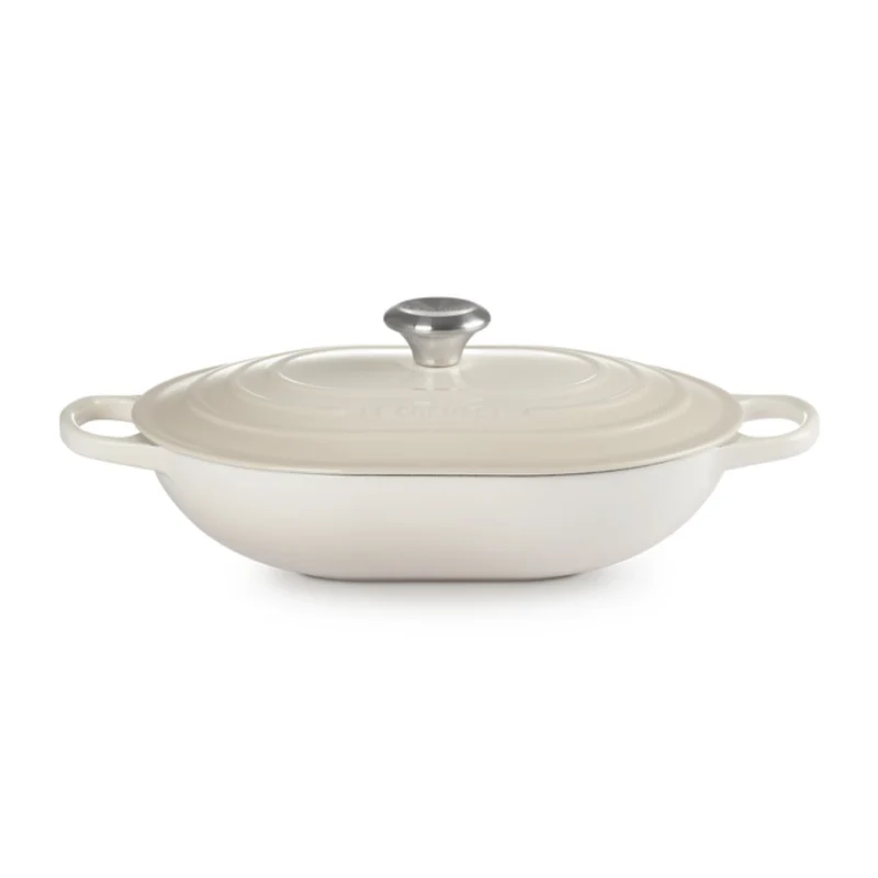 Cocotte baja tipo cacerola ovalada Le Creuset