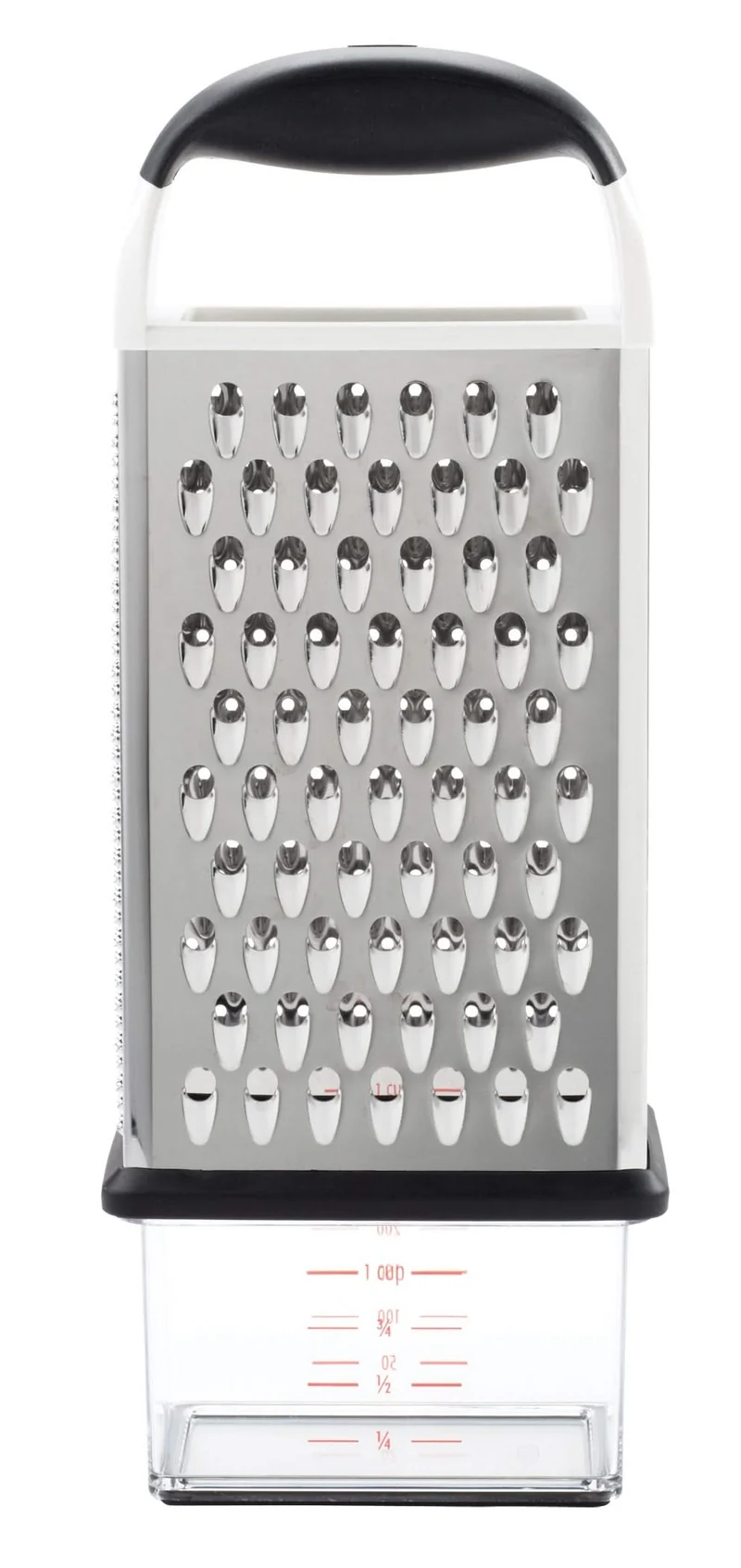 Oxo Good Grips Reibe Edelstahl Santoprene 25 cm - Käsereibe Zitrus