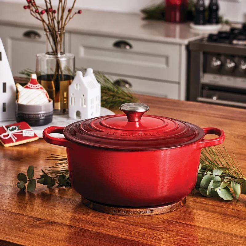 Salvamanteles magnético de madera Le Creuset