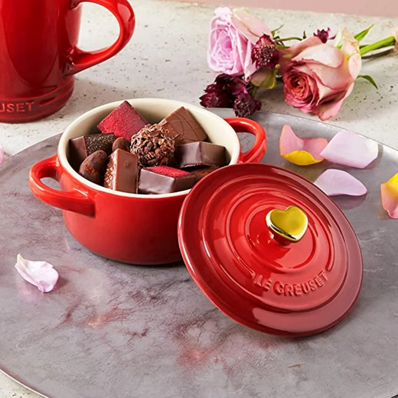 Mini cocotte pomo dorado Le Creuset