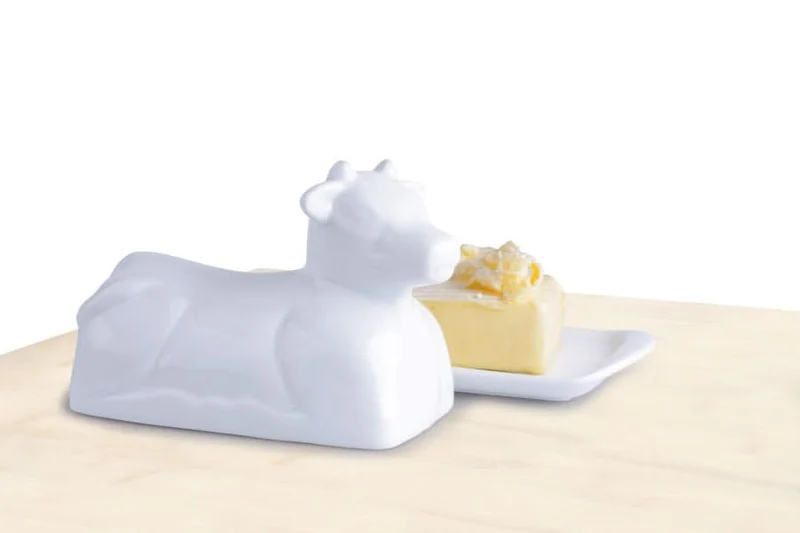 Cookinglife Butterdose Porzellan - Kuh - 20 x 12 cm