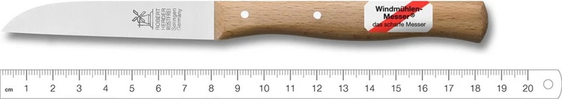 Robert Herder Mühlenmesser Edelstahl Holz - Klinge 8,5 cm