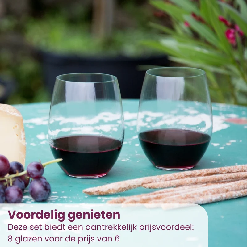 Riedel Weingläser Set O Wine - 620 ml - Zahle 6 und bekomme 8