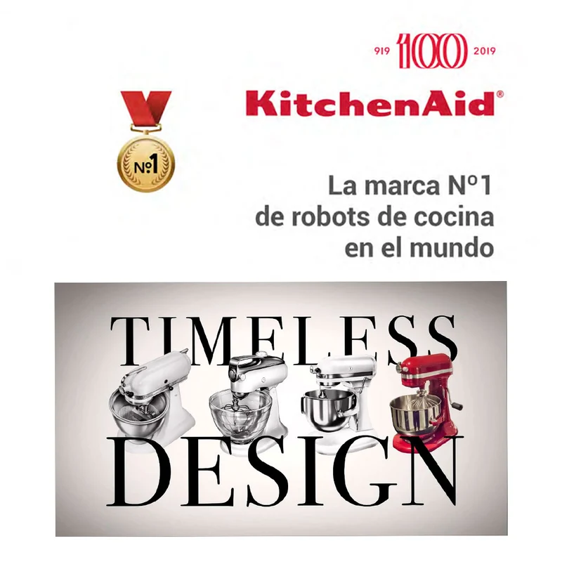 Gancho amasador de acero inoxidable KitchenAid