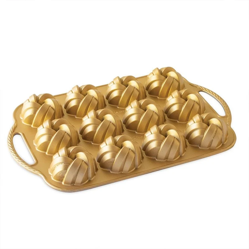 Molde Braided Bundtlette Pan Nordic Ware 75º Aniversario