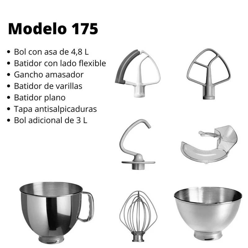 Robot de cocina KitchenAid ARTISAN Modelo 175 (5KSM175)