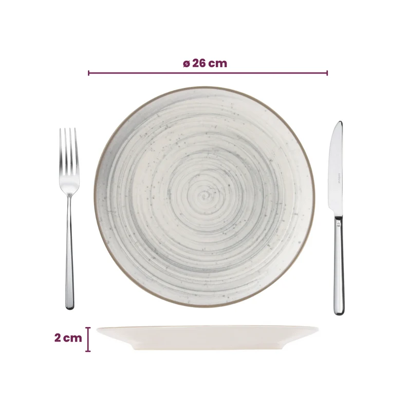 Cosy & Trendy Geschirrset Sintra Dusty Blue 16-teilig / 4 Personen