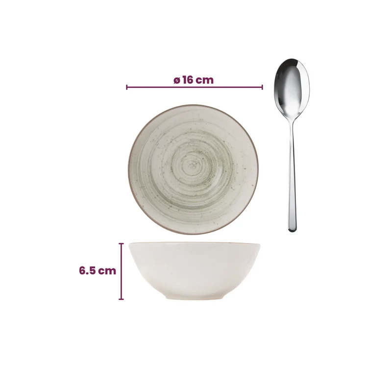 Cosy & Trendy Geschirrset Sintra Ivy Green 16-teilig / 4 Personen