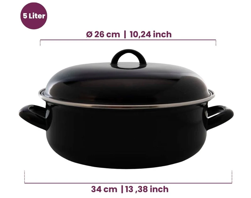 Cooking Bräter Emaille Ø 26 cm / 5 Liter