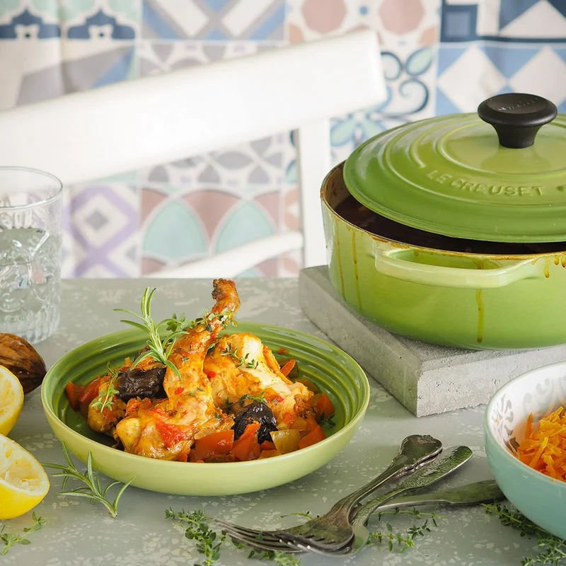 Cocotte redonda baja Signature Le Creuset