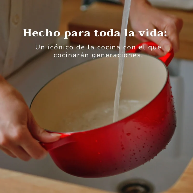 Cocotte redonda baja Signature Le Creuset