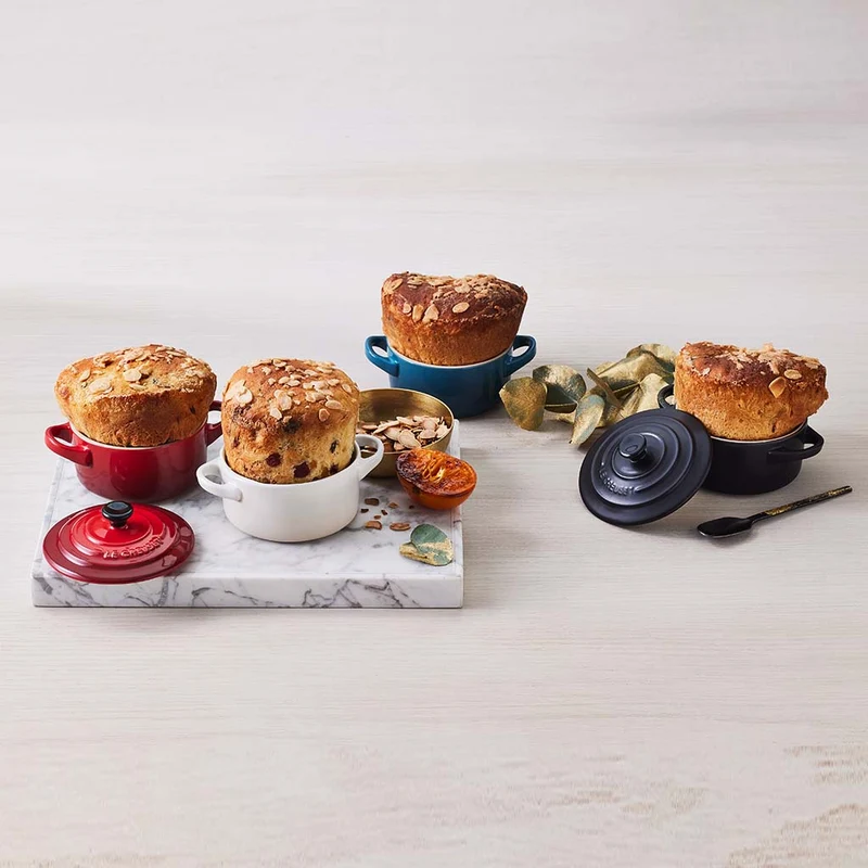 Set de 4 mini cocottes cerámicas Le Creuset