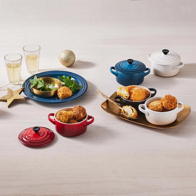 Set de 4 mini cocottes cerámicas Le Creuset
