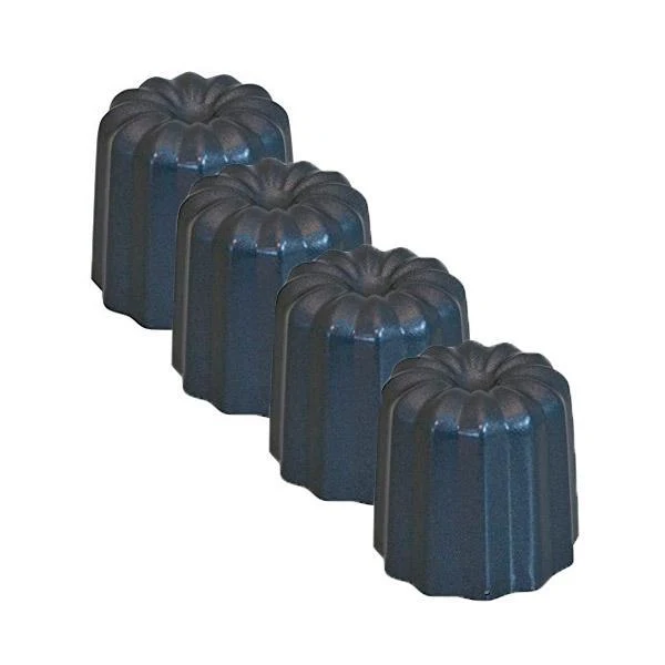 Conjunto de 4 moldes antiadherentes para Cannelés De Buyer