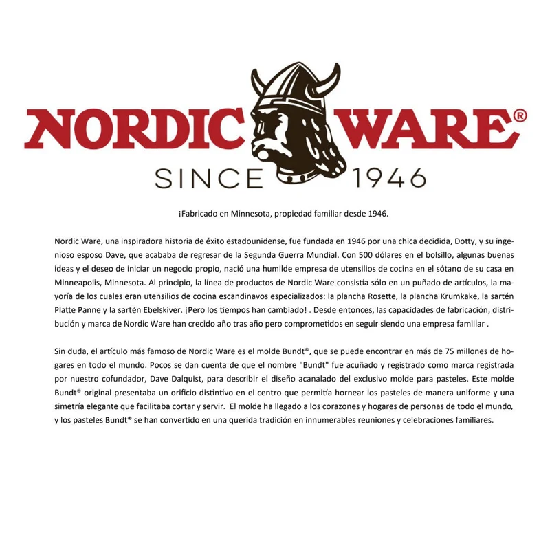 Molde aluminio Brilliance Bundt Nordic Ware