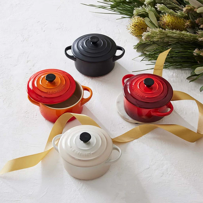 Mini-cocottes cerámicas Le Creuset