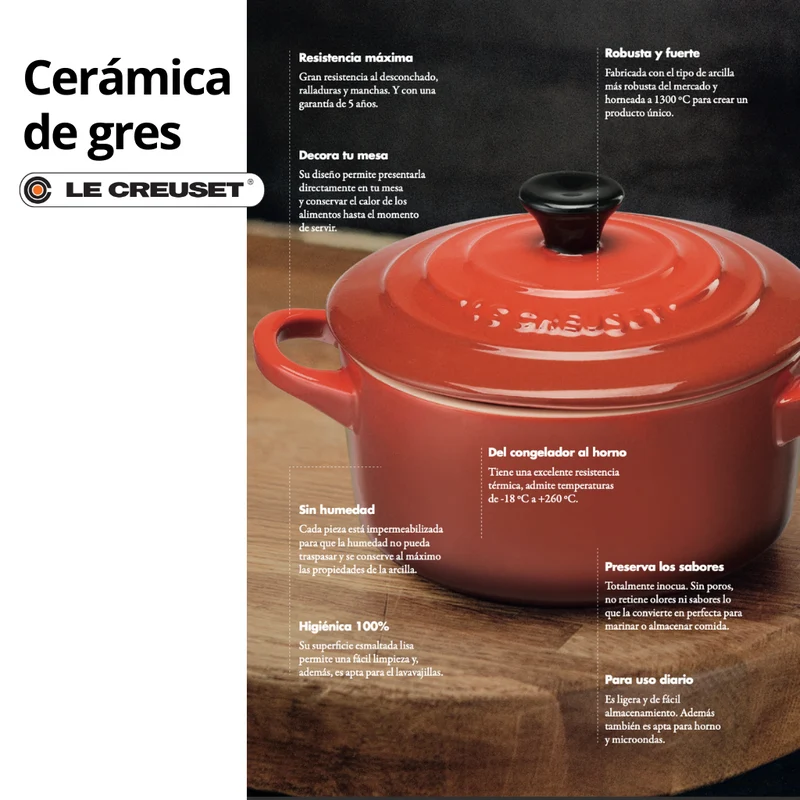 Mini-cocottes cerámicas Le Creuset