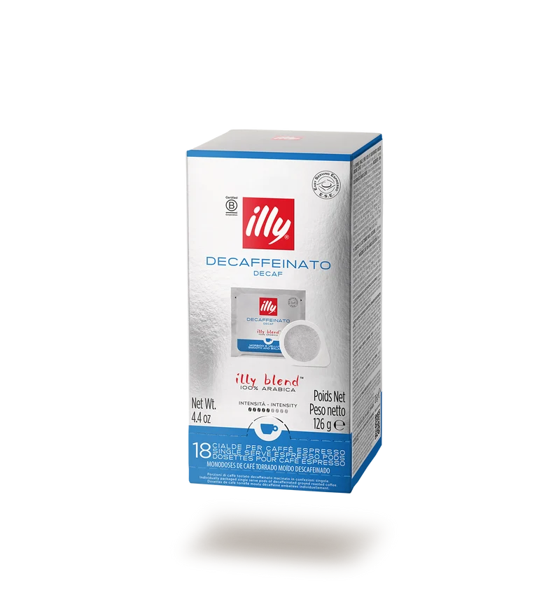 illy Decaf entkoffeiniert E.S.E. Kaffeepads, 18 Pads