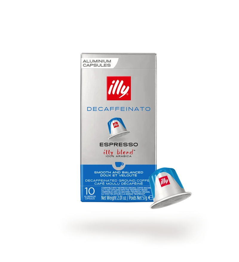 illy Decaf entkoffeiniert Kaffeekapseln kompatibel mit Nespresso Original*, 57 g