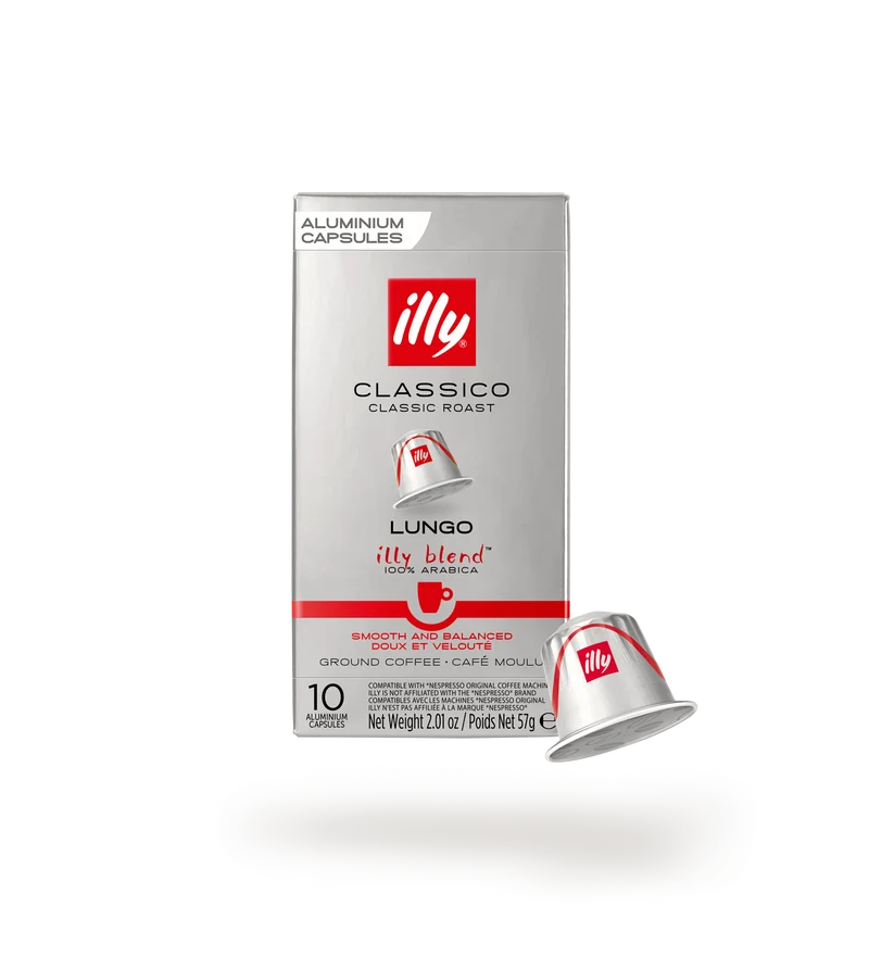 illy Classico Lungo Kaffeekapseln kompatibel mit Nespresso Original*, 57 g
