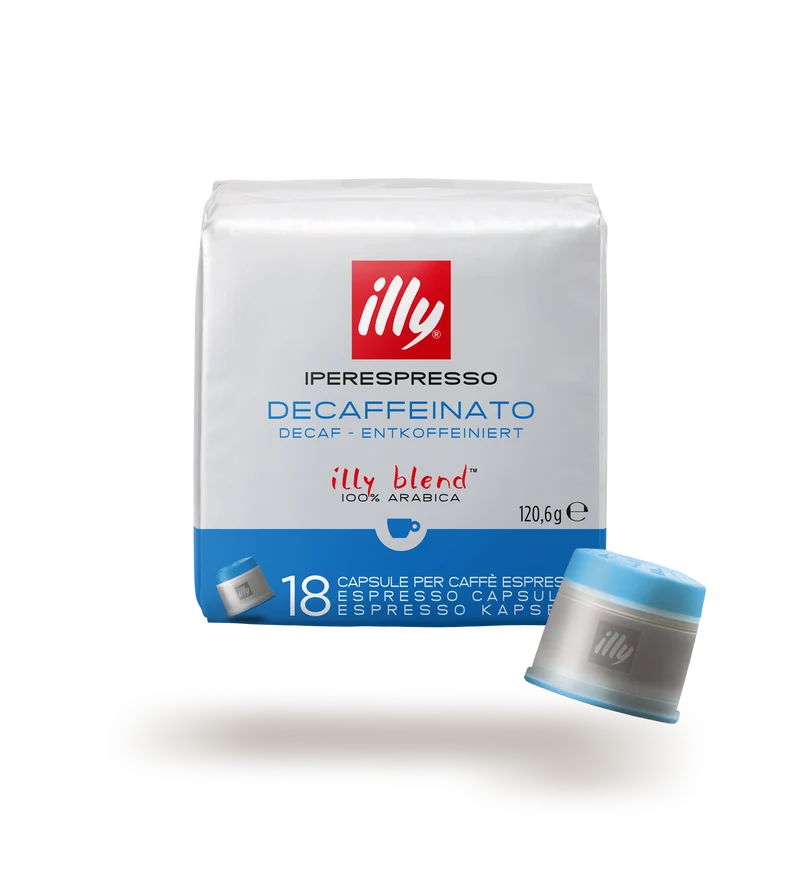 illy Decaf entkoffeiniert Iperespresso Kaffeekapseln, 18 Kapseln