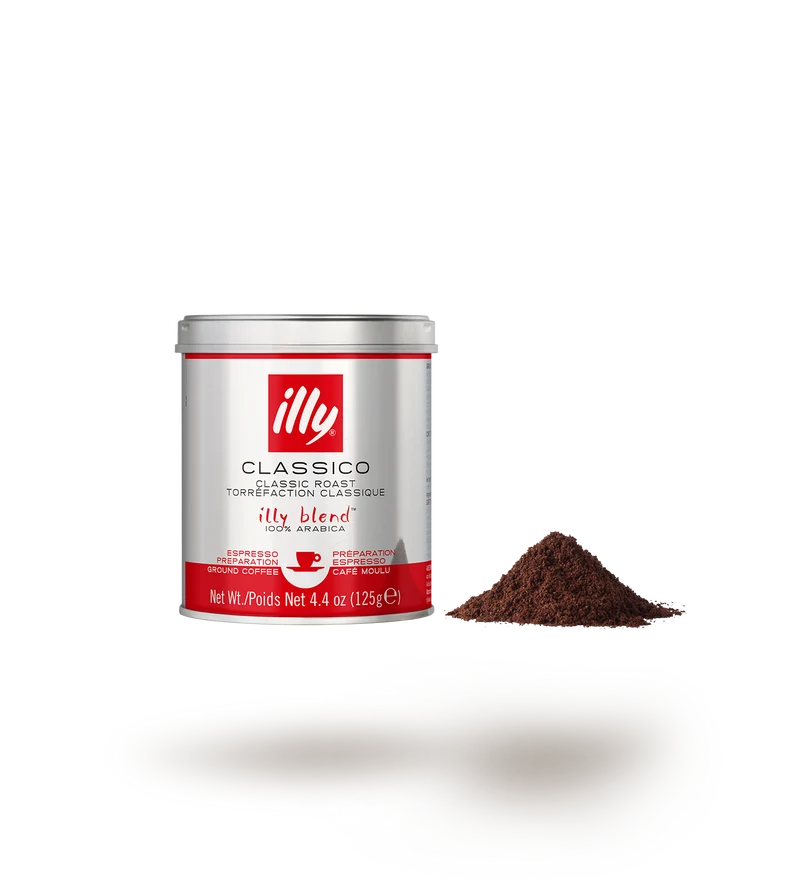 illy Classico gemahlener Kaffee für Espresso 125 g
