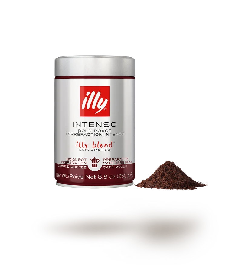illy Intenso gemahlener Kaffee für Mokkakanne 250 g