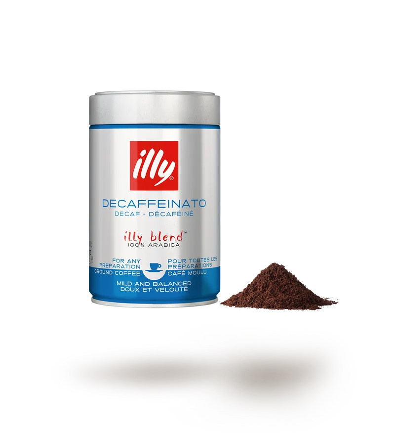 illy Decaf entkoffeiniert gemahlener Kaffee für Espresso 250 g