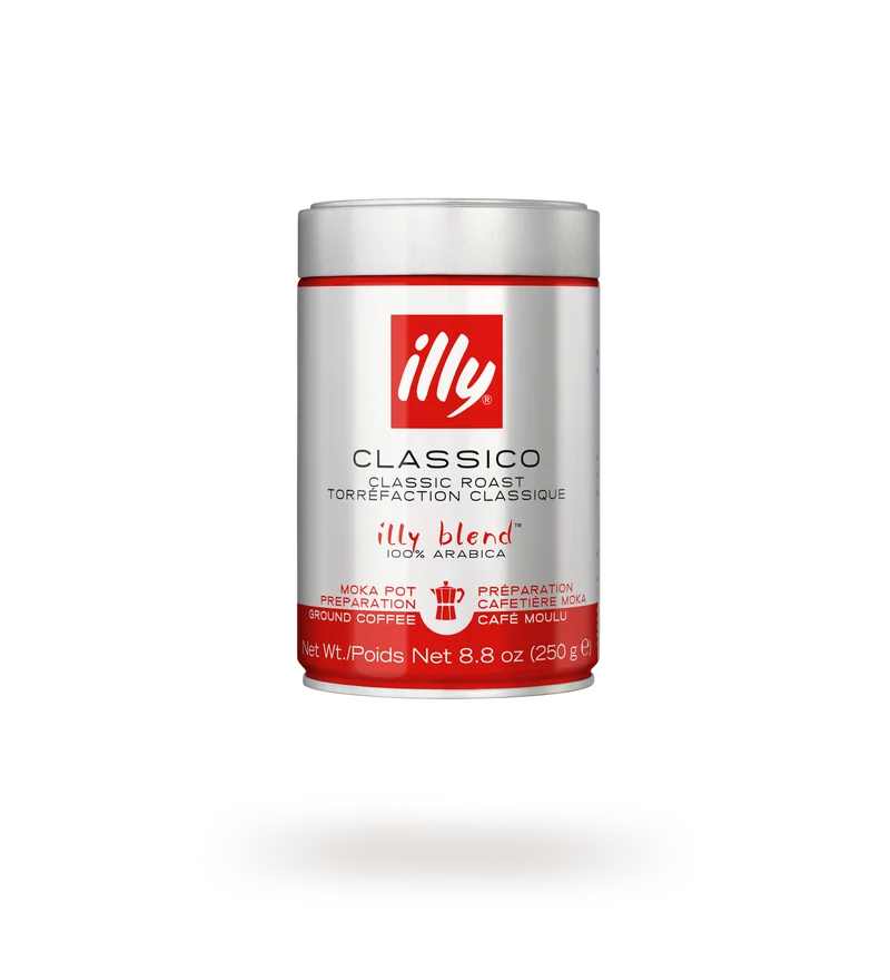 illy Classico gemahlener Kaffee für Mokkakanne 250 g