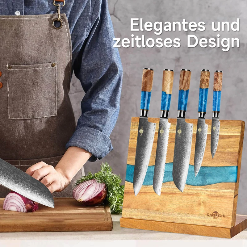 Messerblock Magnetisch, 26x22,5cm, Messerhalter zur sicheren, sauberen und ordentlichen Aufbewahrung von Messern, stabiler Messerblock