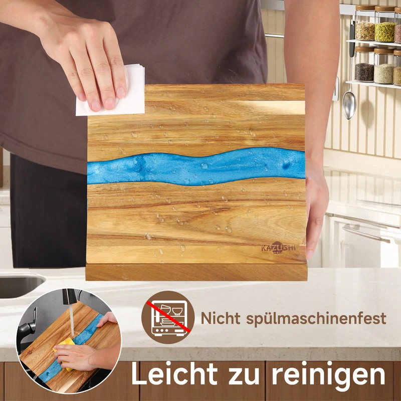 Messerblock Magnetisch, 26x22,5cm, Messerhalter zur sicheren, sauberen und ordentlichen Aufbewahrung von Messern, stabiler Messerblock