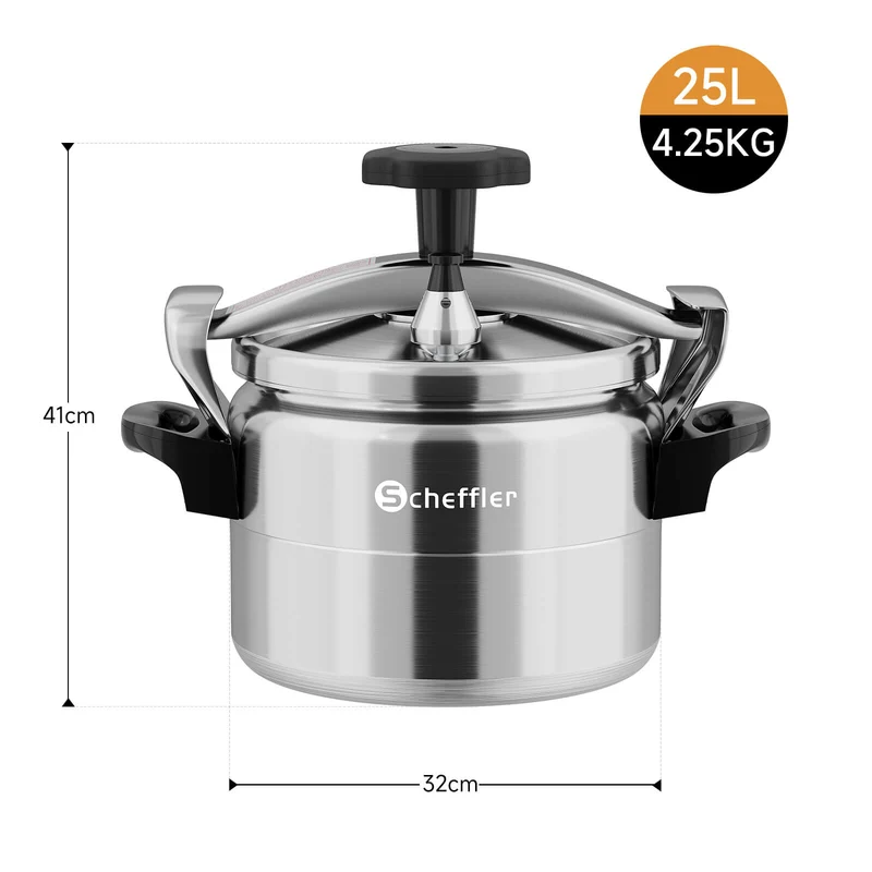 3L / 7L / 11L / 15L / 25L Schnellkochtopf Aluguss Dampfkochtopf Induktion Druckbehälter für alle Herdarten