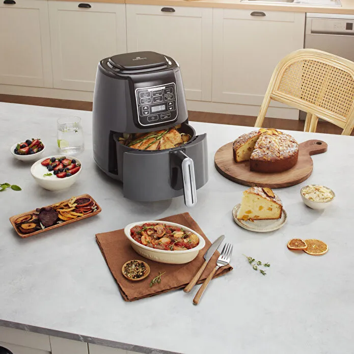 Karaca Air Pro Cook XL 2 in 1 Sprachgesteuerter AirFryer Mineral Gold 4L