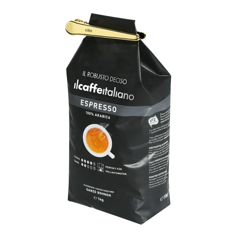 Kaffeetütenklammer 2er-Set, gold