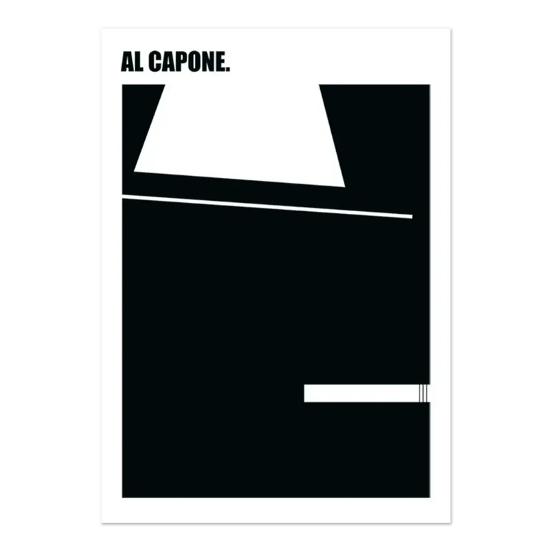 Geschenkidee Al Capone Siebdruck Kunst