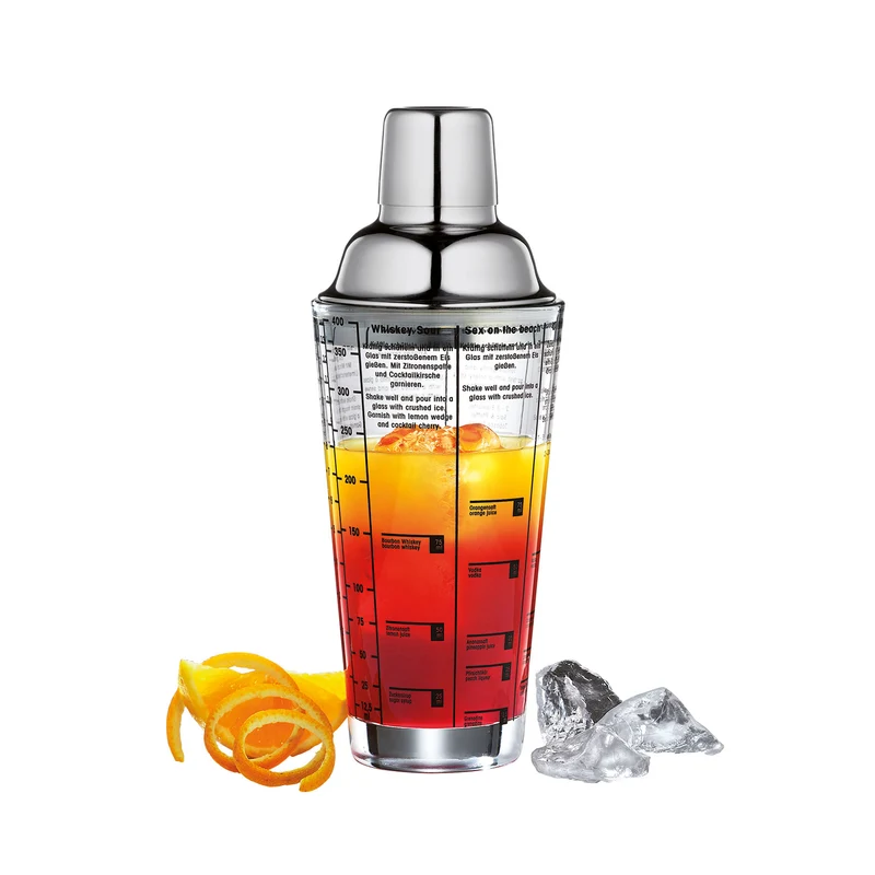 Cocktailshaker mit Rezepten