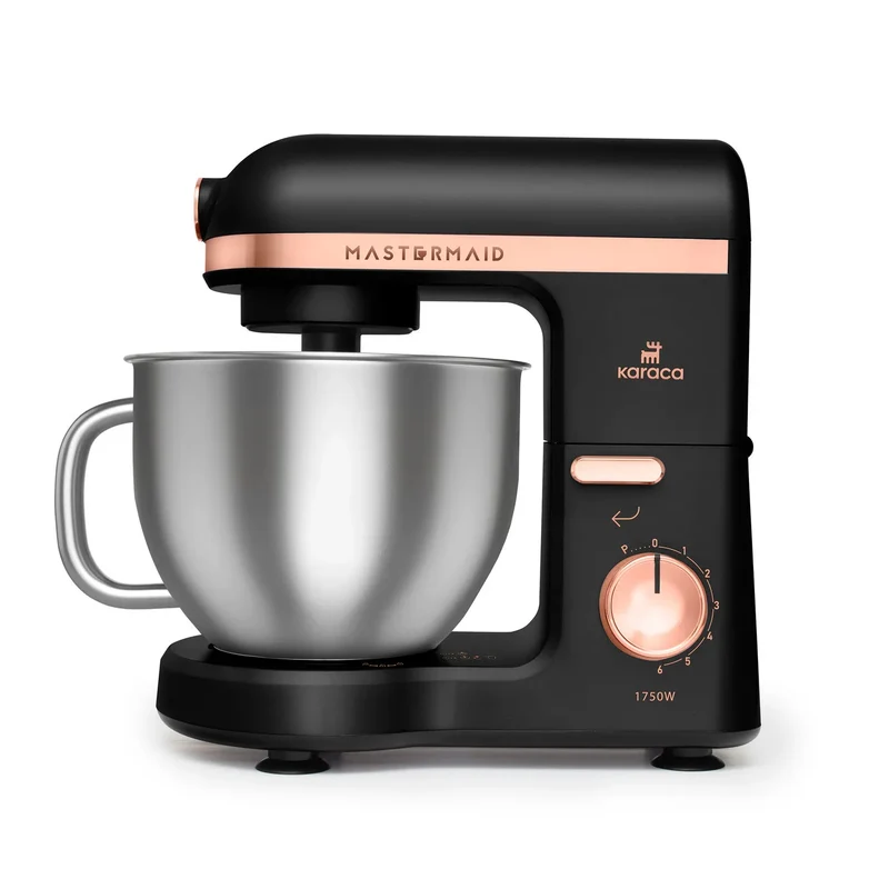 Karaca Mastermaid Chef Pro Doppelarmig Standmixer 1750w Matt Schwarz Kupfer