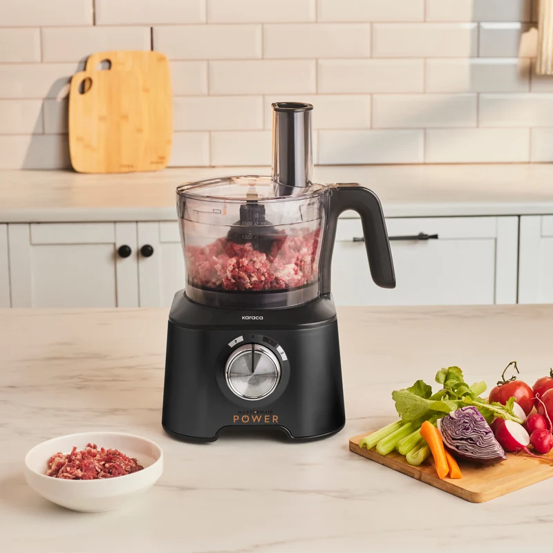 Karaca Mastermaid Power Multifunktionaler 10-in-1 Küchenroboter 2000W Schwarz