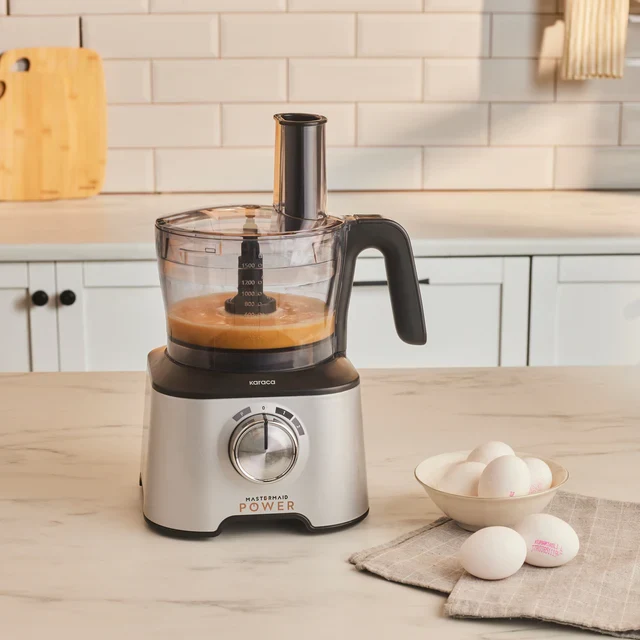 Karaca x Refika Mastermaid Power Multifunktionaler 10-in-1 Küchenroboter Swiss Cream 2000W