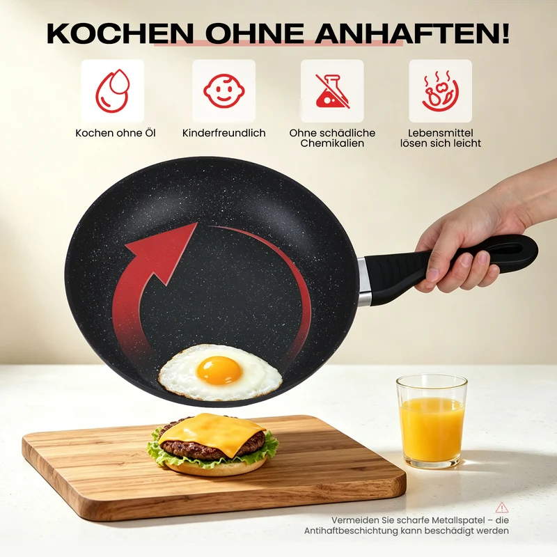 15tlg Topfset Induktions Töpfe Set Antihaft-beschichtete Aluminium KochtopfSet Homelux Töpfe Set